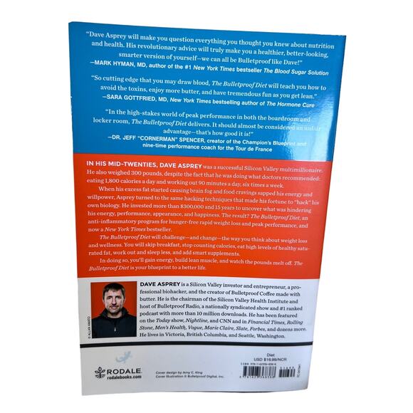 The Bulletproof Diet Paperback Book by Dave Asprey Lose Weight - Picture 3 of 5